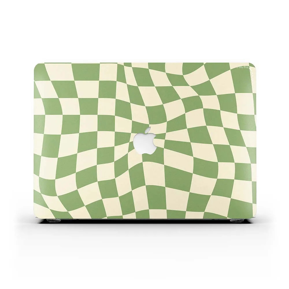 Macbook Case - Swirled Checkered