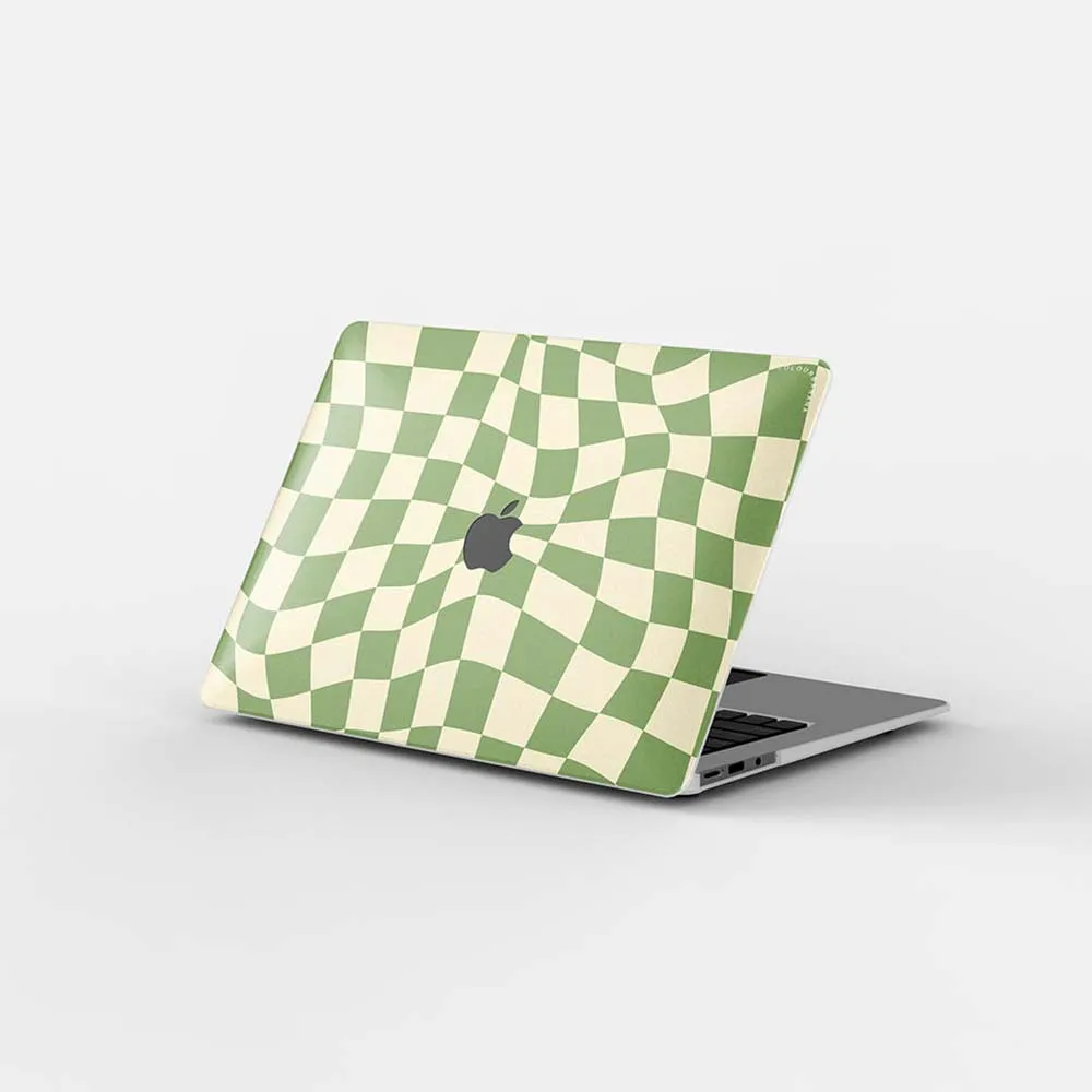 Macbook Case - Swirled Checkered