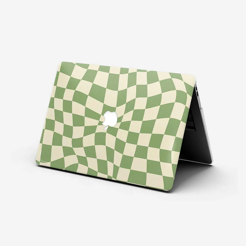 Macbook Case - Swirled Checkered