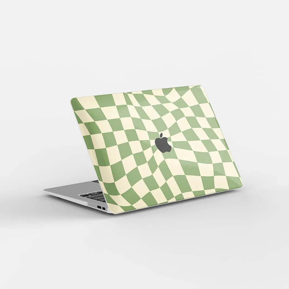 Macbook Case - Swirled Checkered