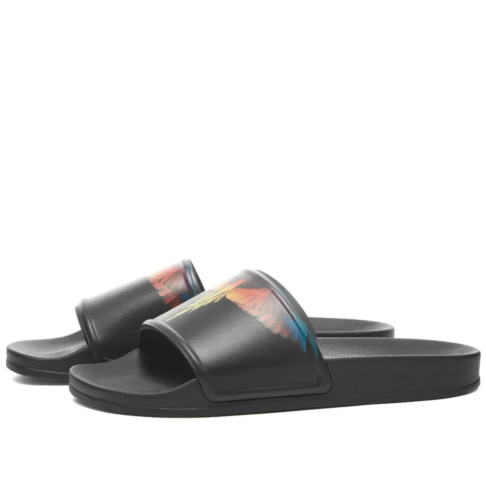 Marcelo Burlon Icon Wing Slide Black & Red