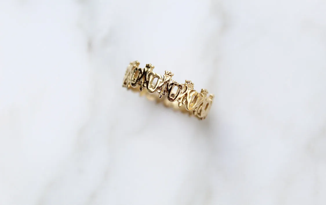 Maria Auspice Ring in Gold Vermeil