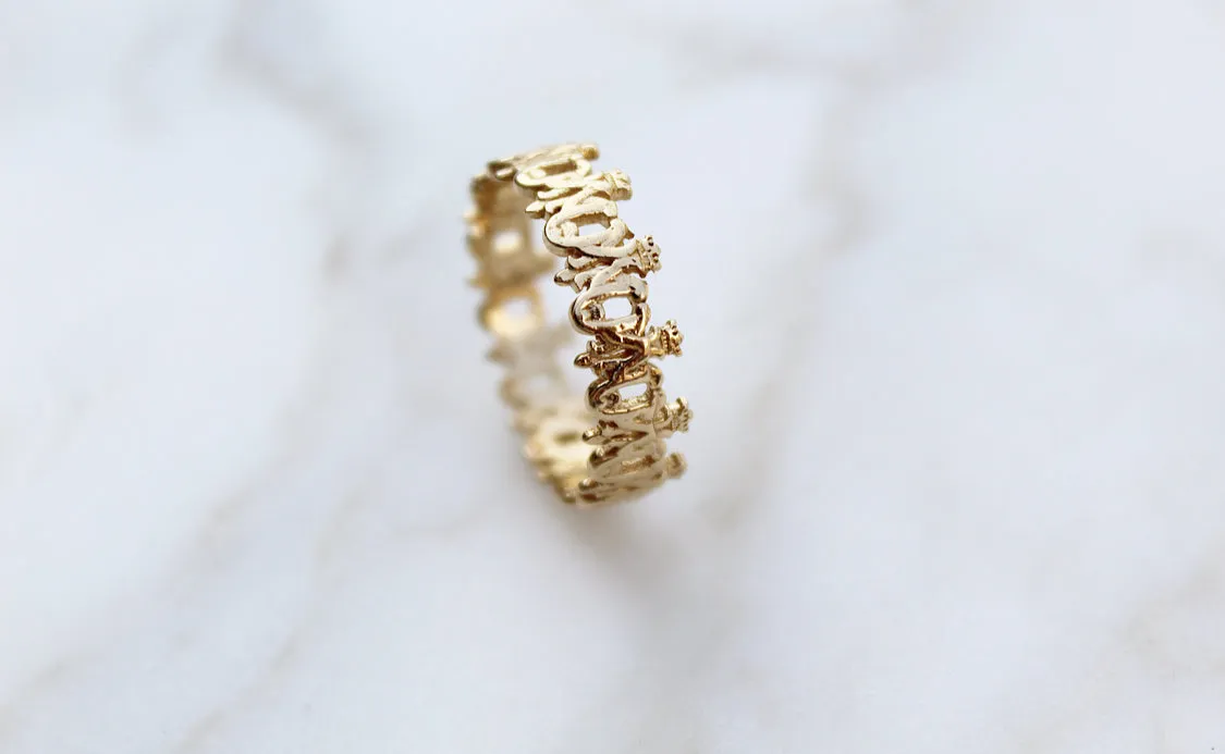 Maria Auspice Ring in Gold Vermeil