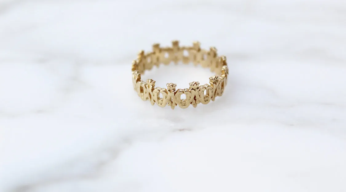 Maria Auspice Ring in Gold Vermeil