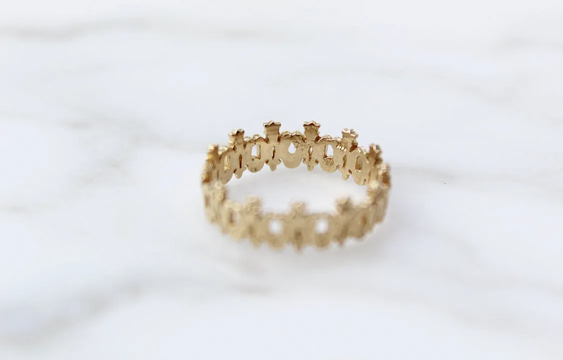 Maria Auspice Ring in Gold Vermeil