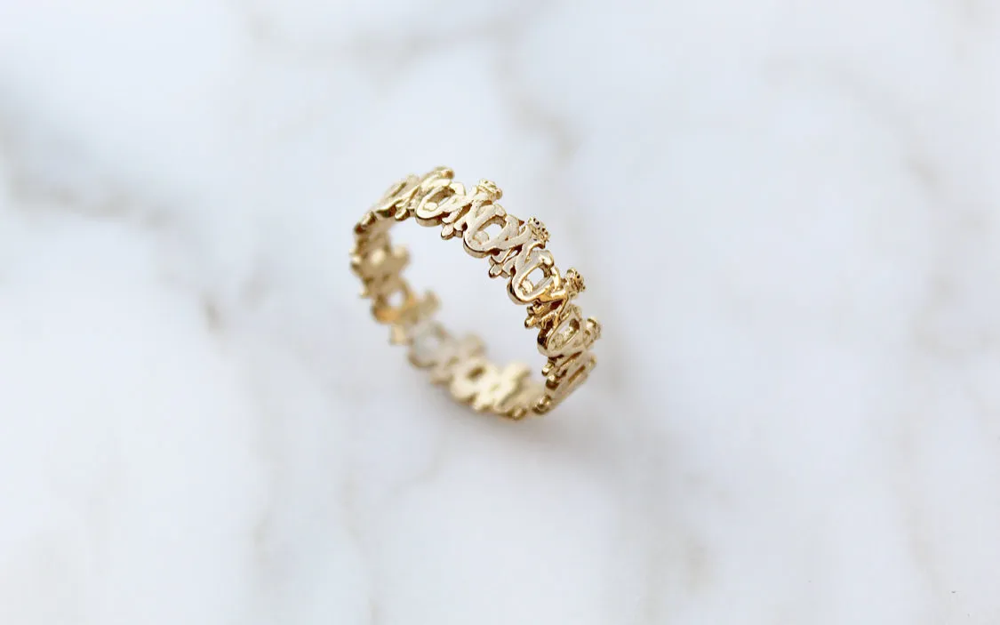 Maria Auspice Ring in Gold Vermeil