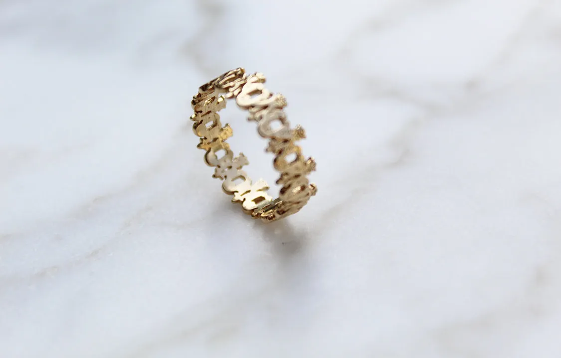 Maria Auspice Ring in Gold Vermeil