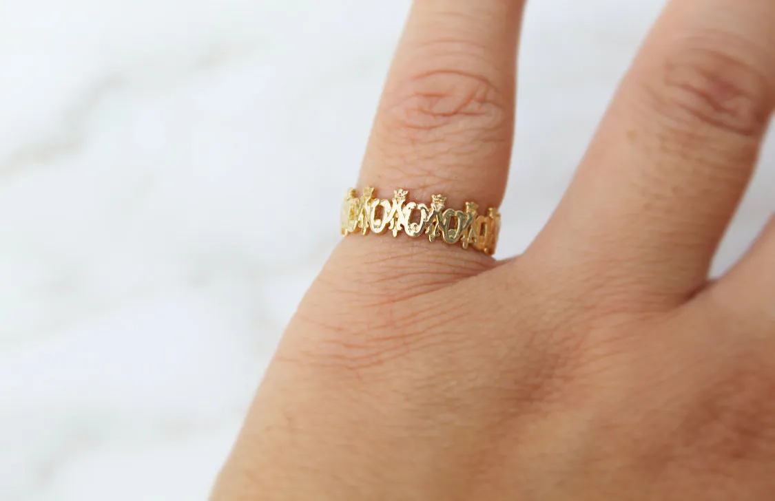 Maria Auspice Ring in Gold Vermeil