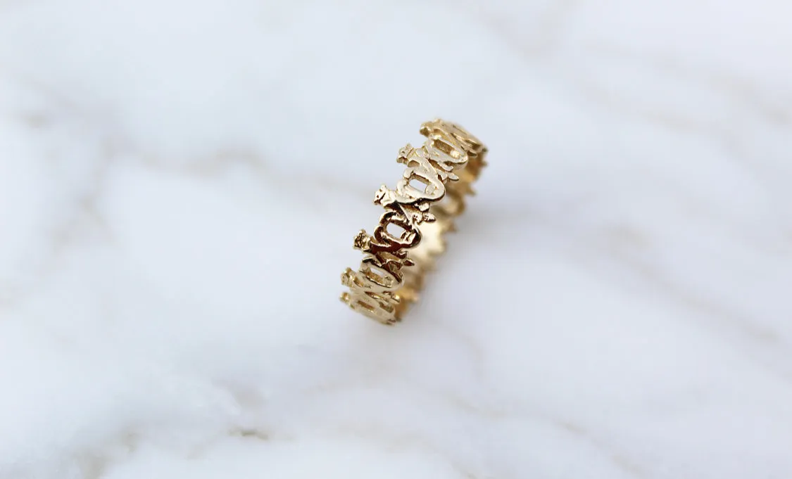 Maria Auspice Ring in Gold Vermeil