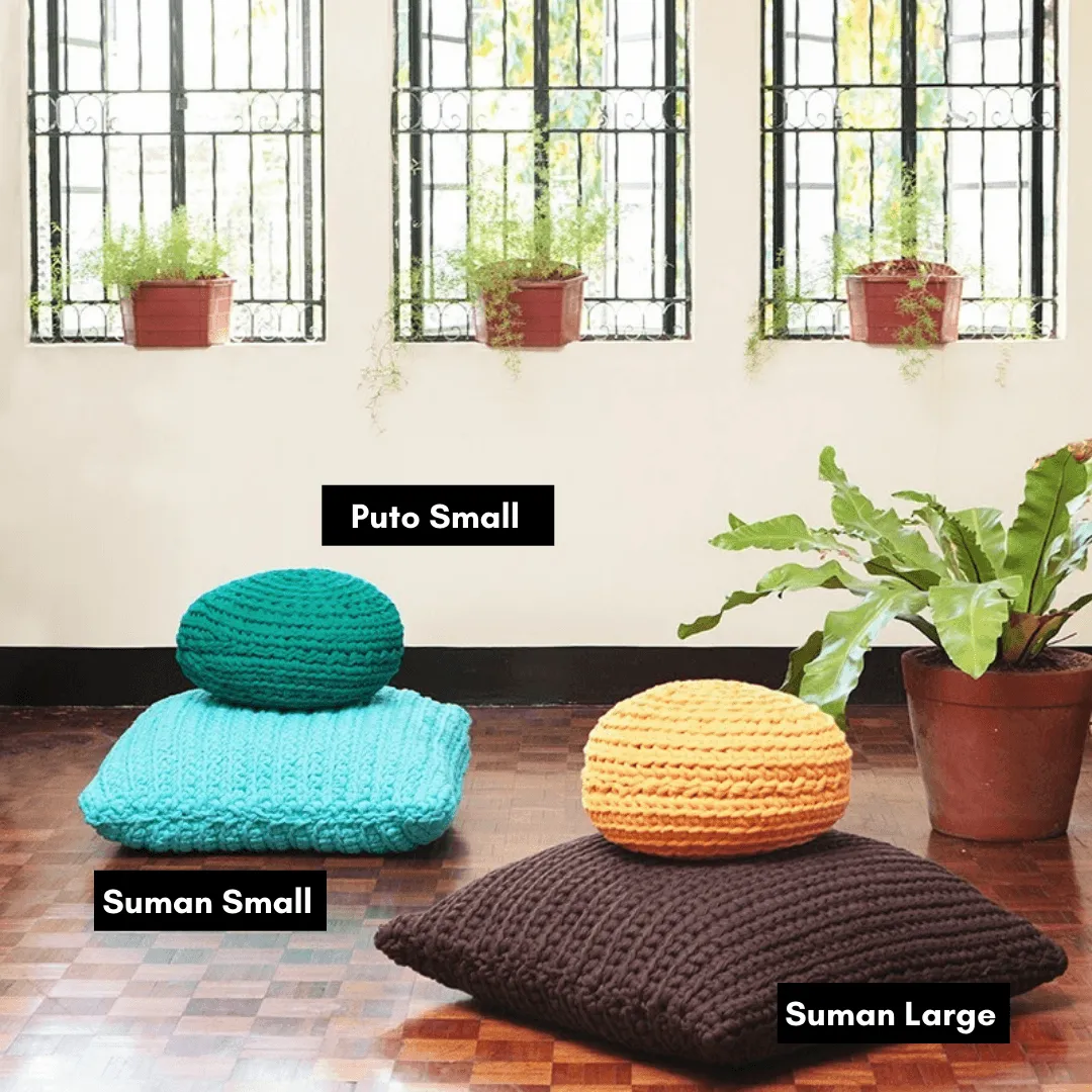 [Pre-Order] Suman Square Pouf Mango