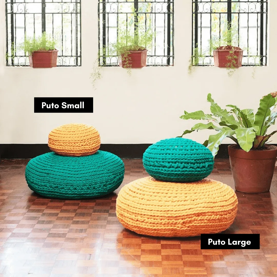 [Pre-Order] Suman Square Pouf Mango