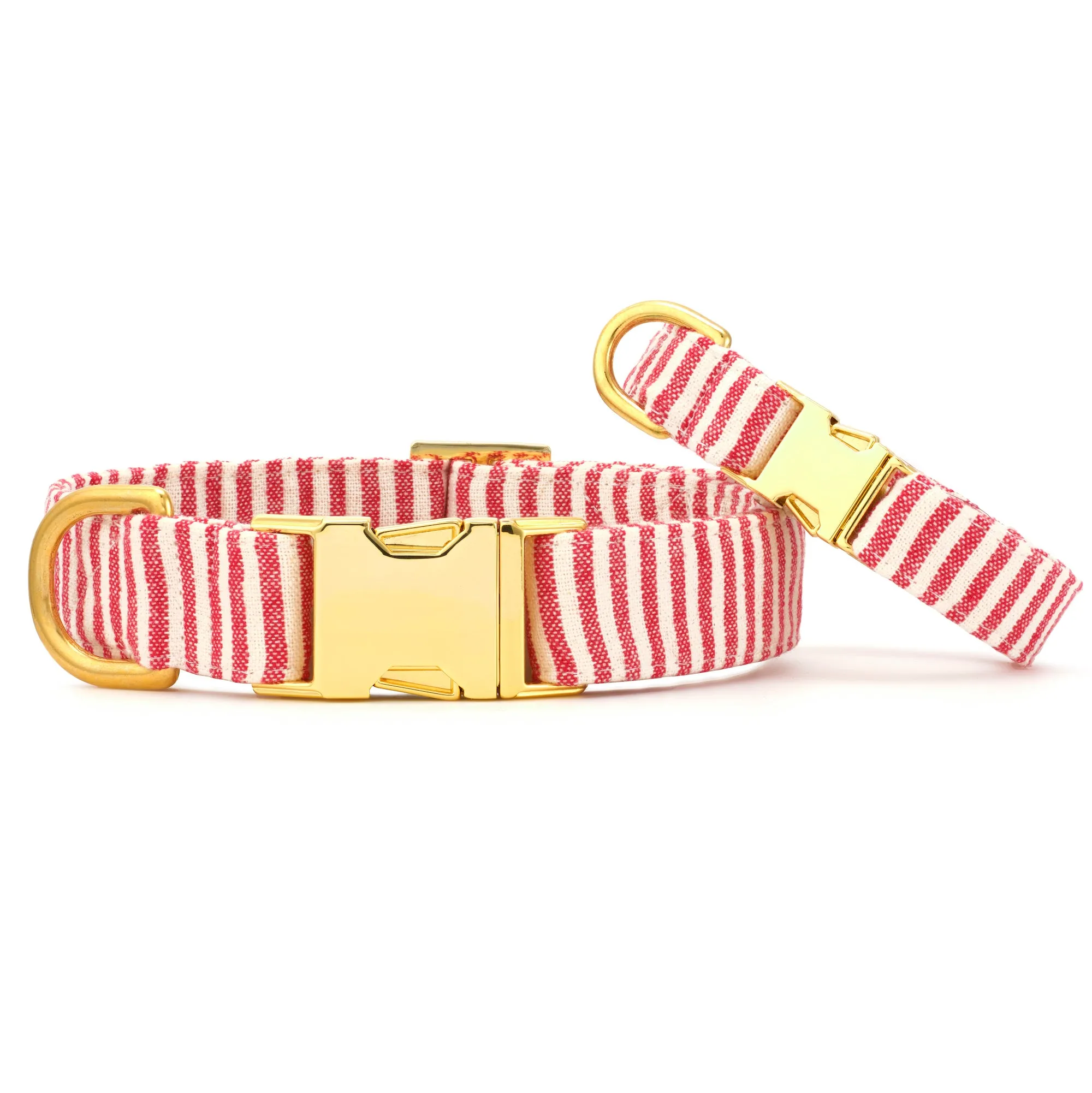 Red Stripe Dog Collar