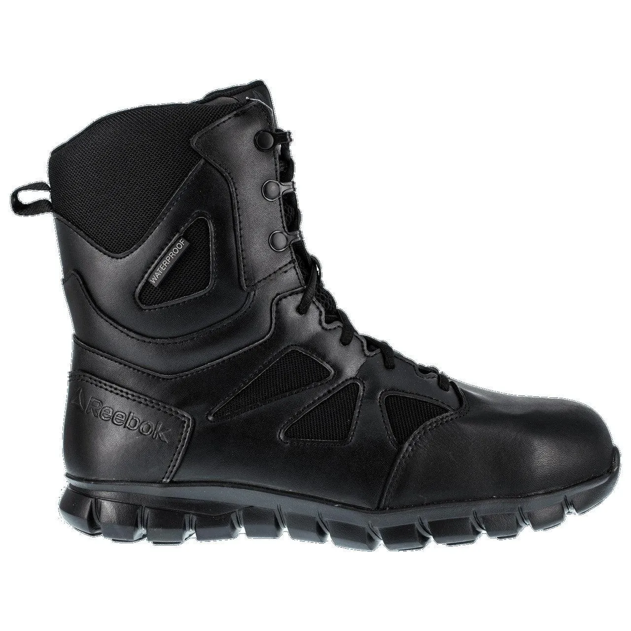 Reebok Men’s 8” Tactical Waterproof Side-Zip Composite Toe Boot RB8807