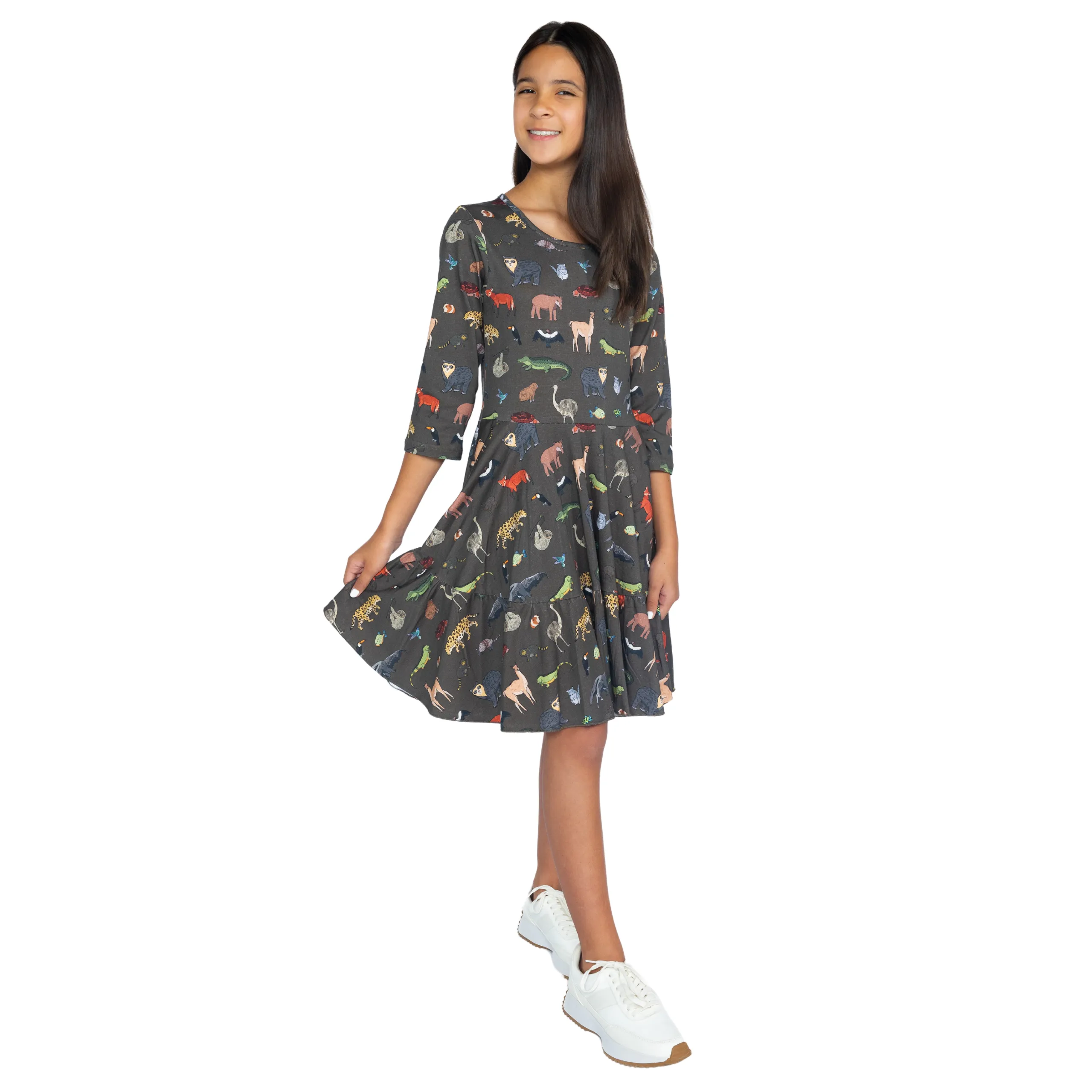 Safari Kids Twirl Dress with Frill