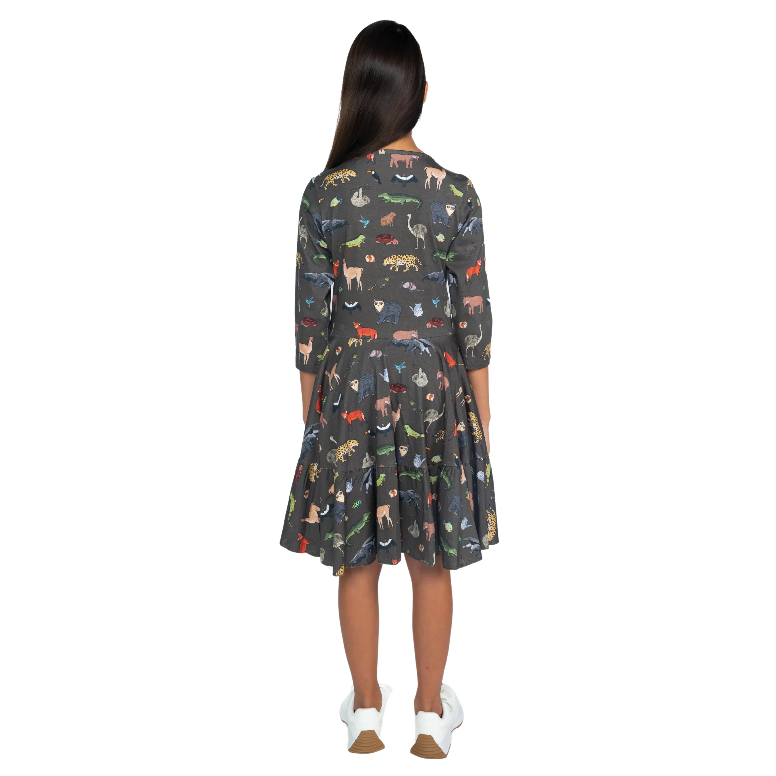 Safari Kids Twirl Dress with Frill