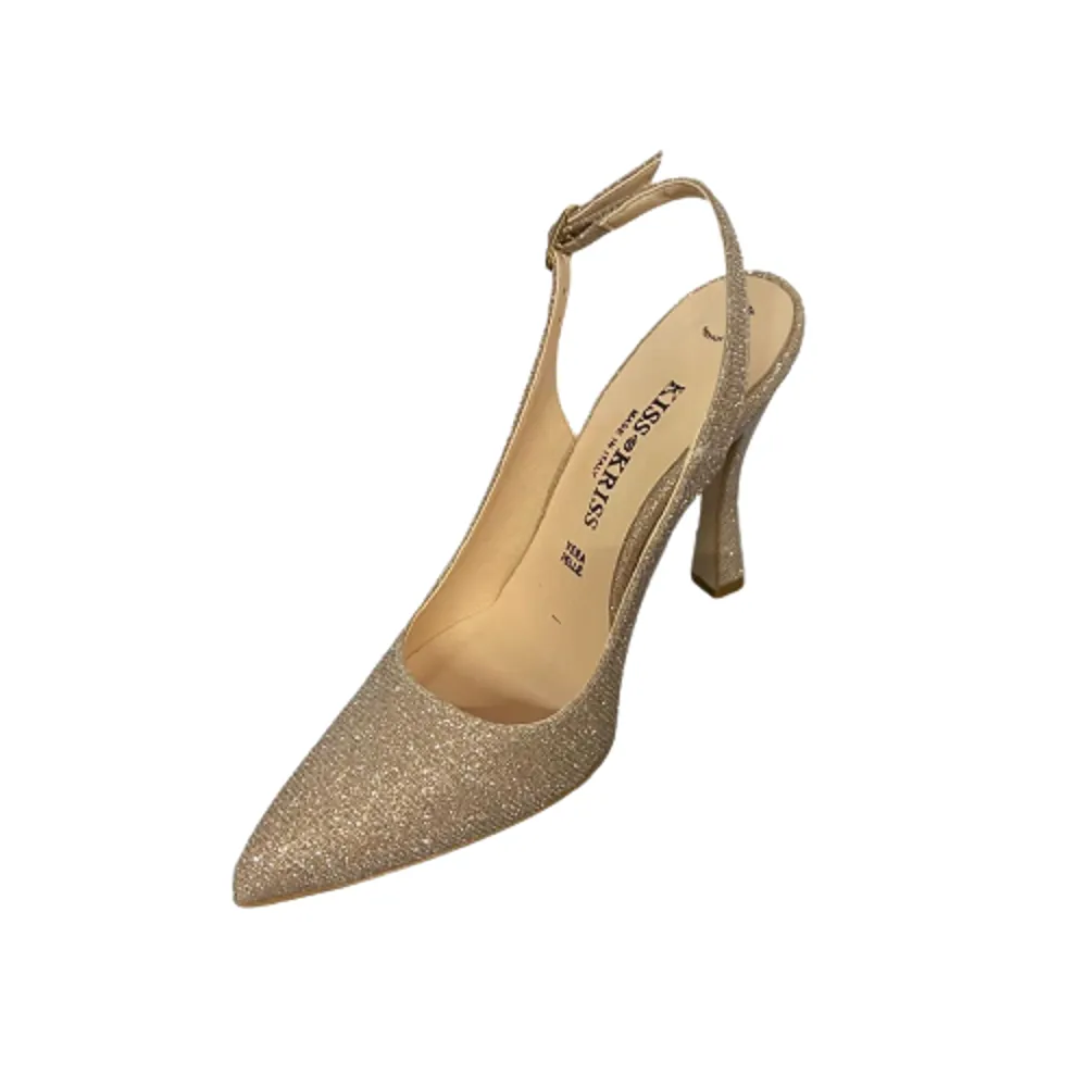 Scarpe classiche da donna - KISS KRISS art. 5114 GLITTER NUDE decolletè  elegante Glamour