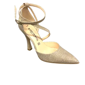 Scarpe da donna KISS KRISS art. 5117 GLITTER NUDE decolletè con cinturino elegante Glamour