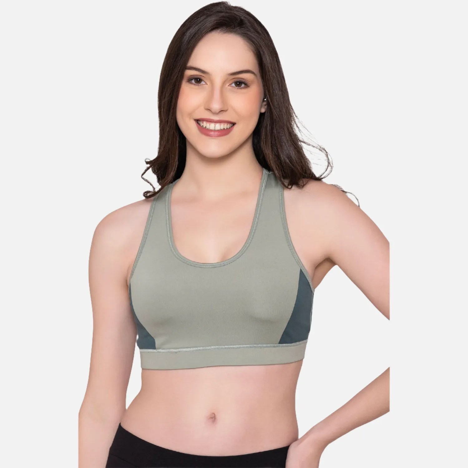 Women's Wirefree Padded Full Coverage Sports Bra - Mint Green