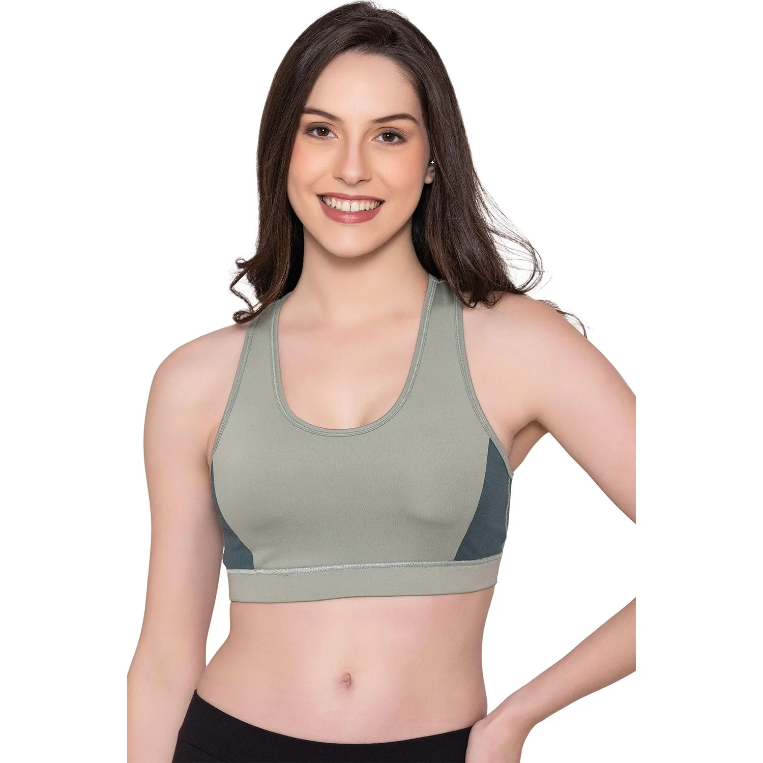 Women's Wirefree Padded Full Coverage Sports Bra - Mint Green