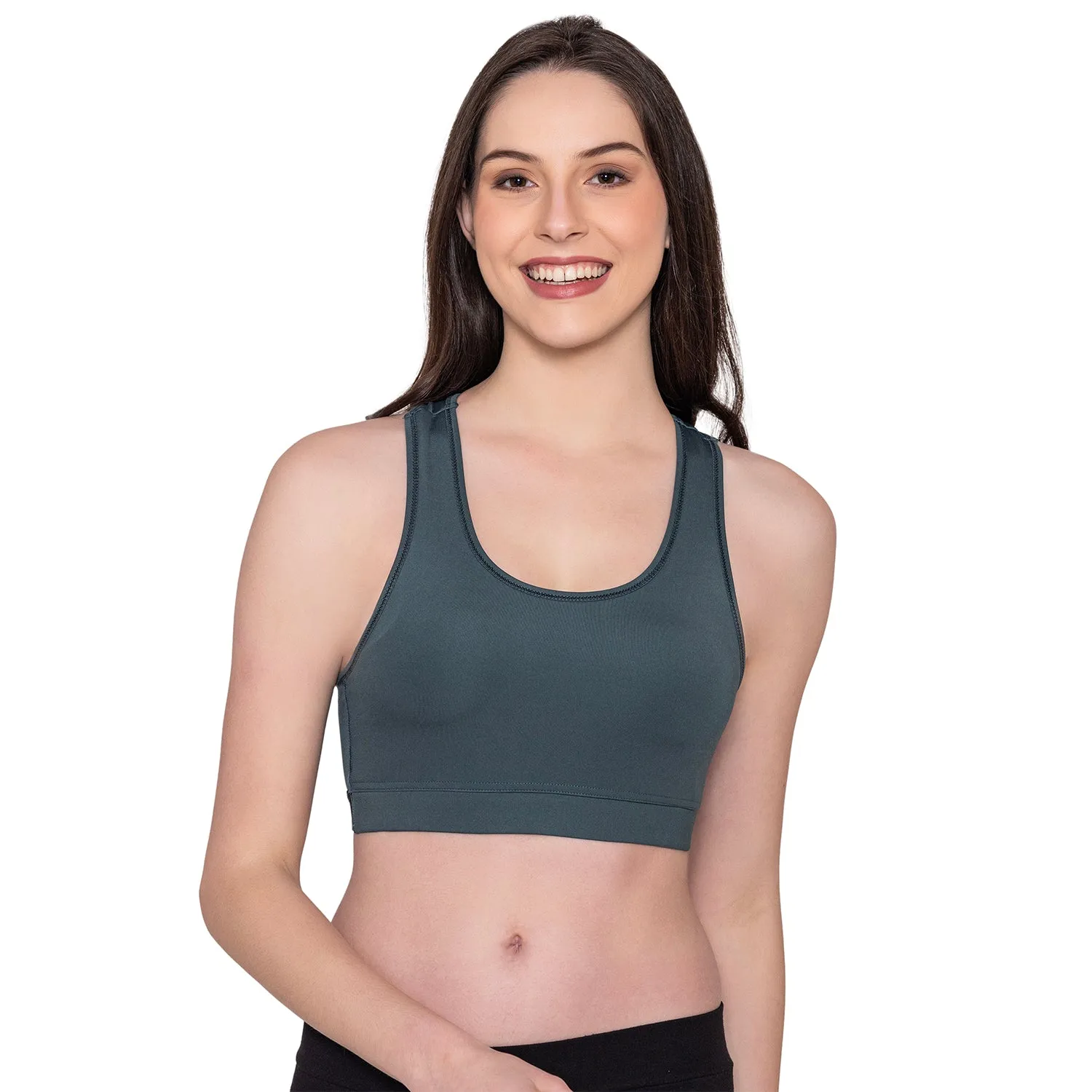 Women's Wirefree Padded Full Coverage Sports Bra - Olive