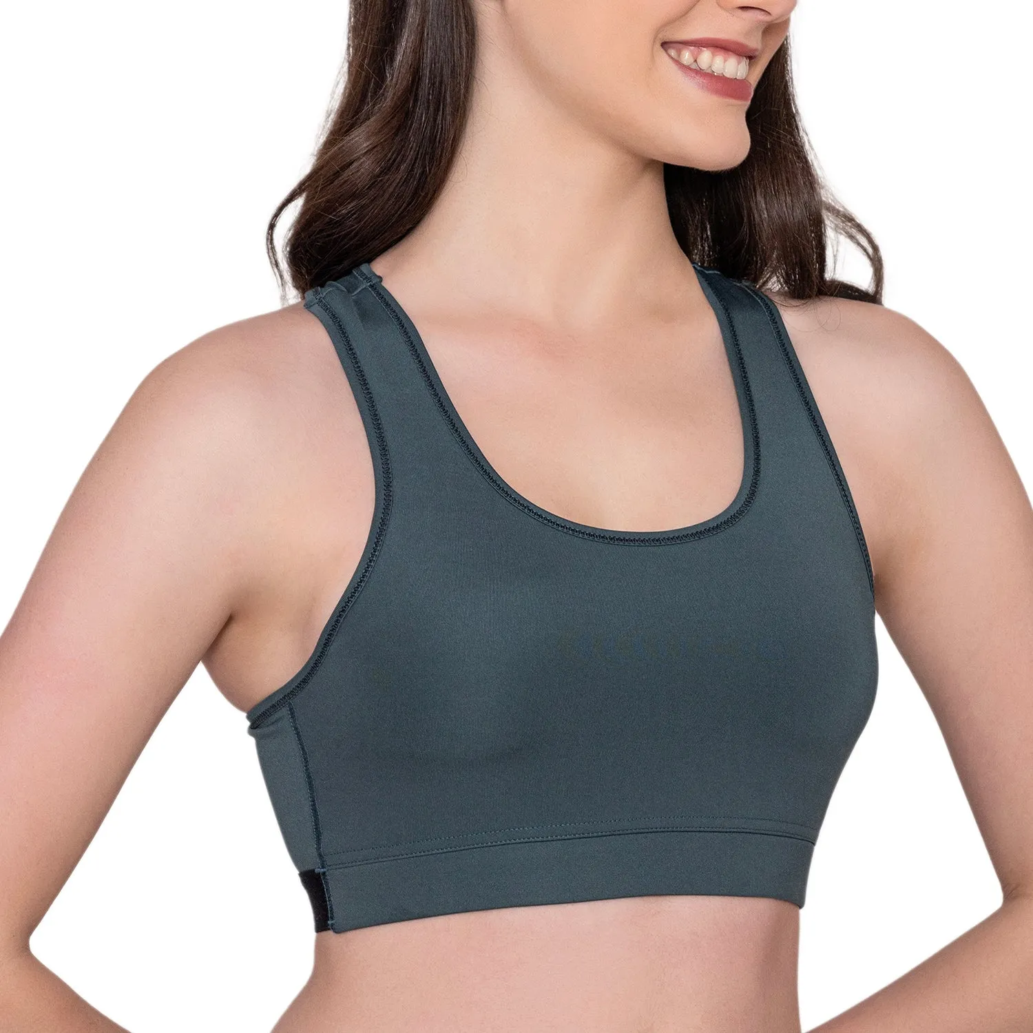 Women's Wirefree Padded Full Coverage Sports Bra - Olive