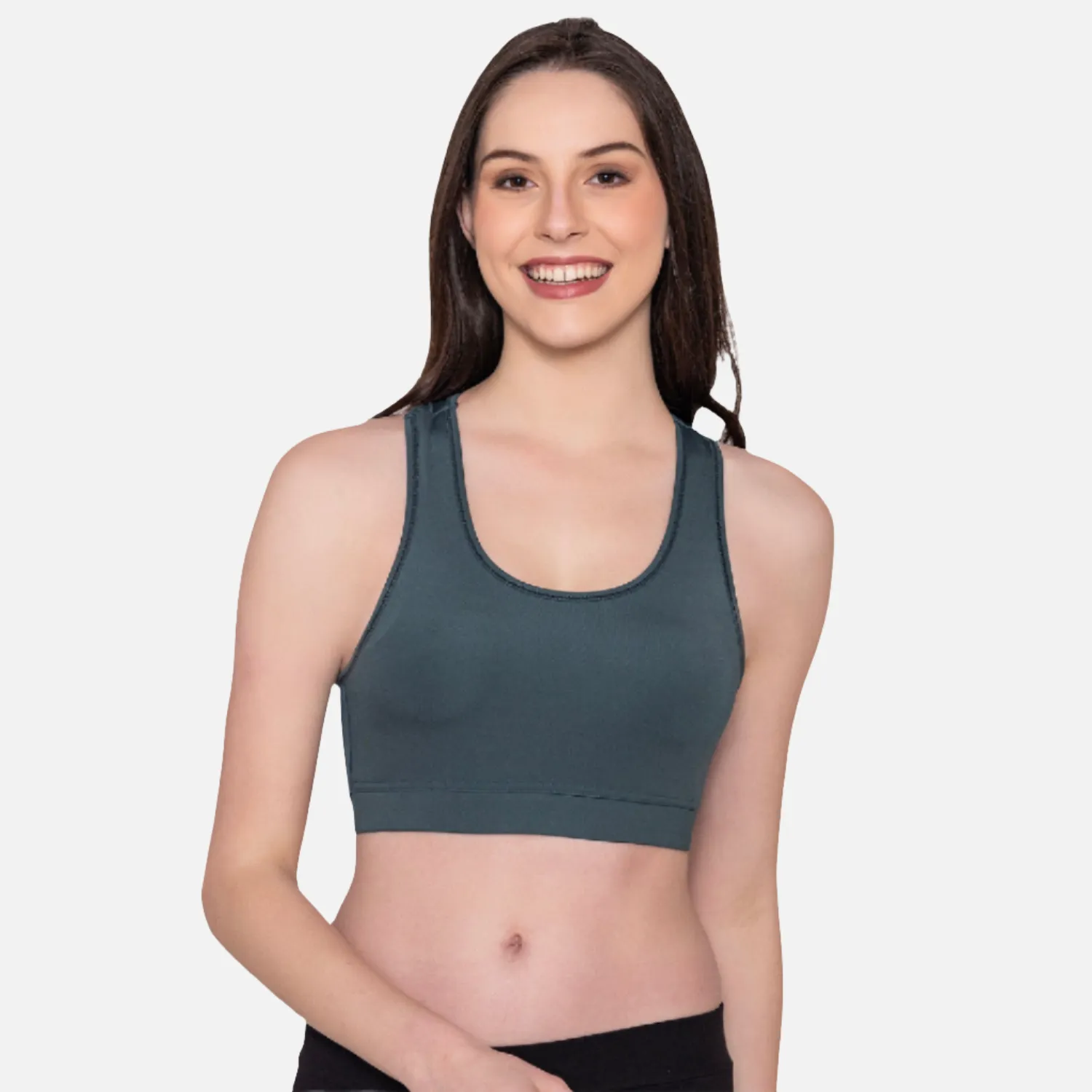 Women's Wirefree Padded Full Coverage Sports Bra - Olive